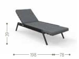 Talenti Садовый шезлонг штабелируемый из ткани Cottage Cotlet - Вид №8