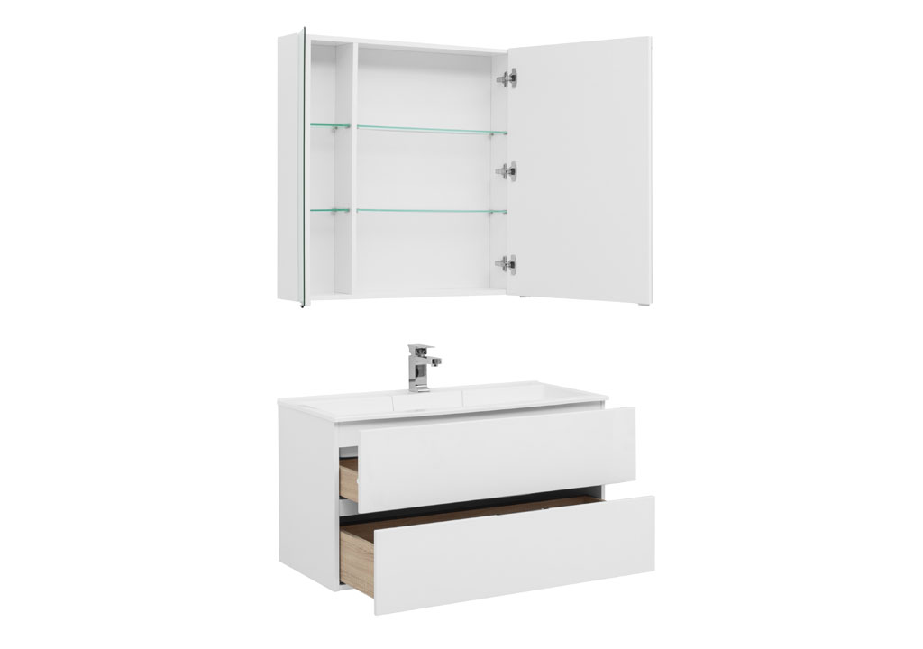Мебель для ванной Aquanet Алвита 100 белый 00237360 - Вид №1