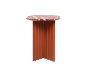 Квадратный мраморный журнальный столик и стальная основа