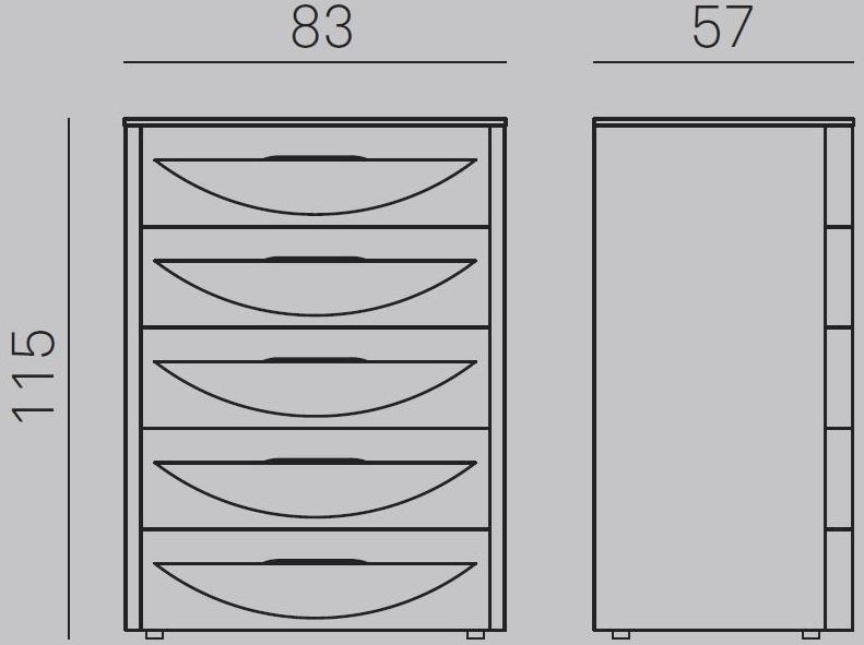 Gruppo Tomasella Лакированный комод со встроенными ручками Bogart sun-id-1466811 - Вид №6