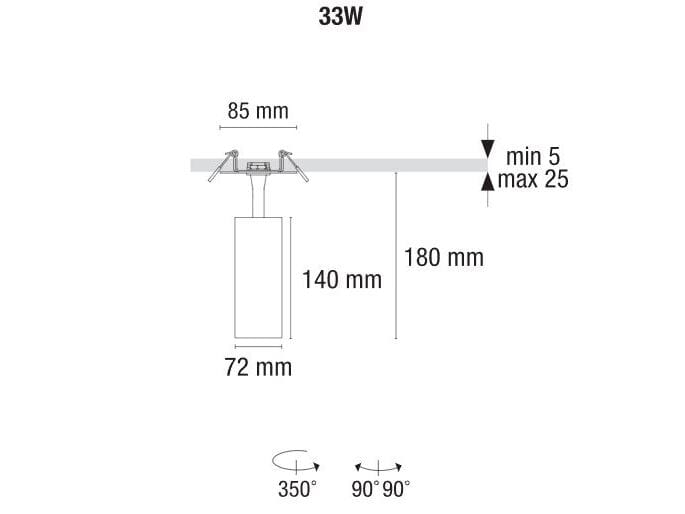 Регулируемый светодиодный прожектор PAN тонкий ARCH-00118940 - Вид №4