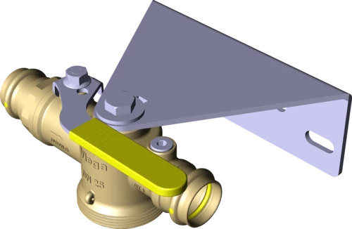 618 124 Модель 2645S Трубопроводные системы  Газовая арматура  Краны шаровые для газовых счетчиков и монтажные узлы Santreyd  - Вид №2