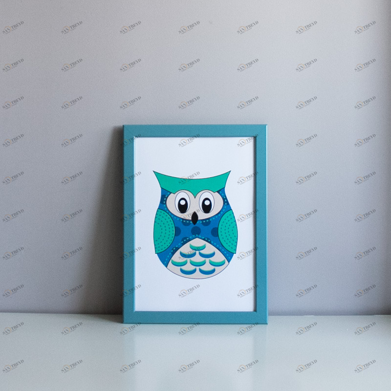 Постер Blue Owl VAMVIGVAM  282221 Голубой Santreyd 