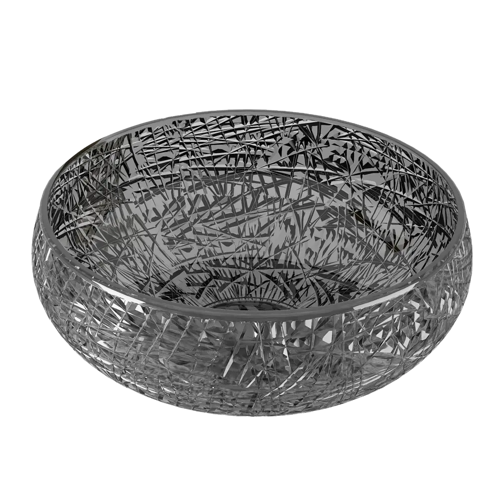 Santreyd Glass — накладная стеклянная раковина 41 см в черном цвете 89372147 STLM-1511977