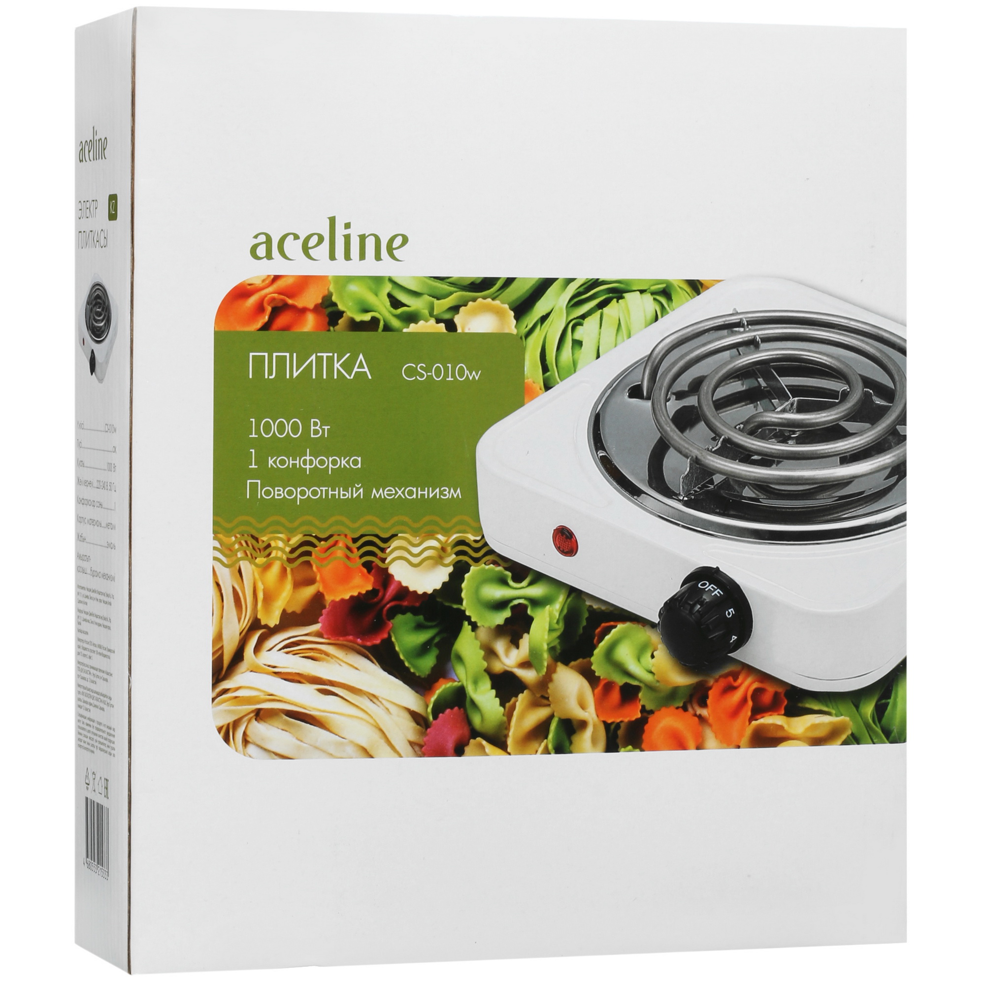 5035196 Плита компактная электрическая Aceline CS-010w белый STDN-0068661 - Вид №7