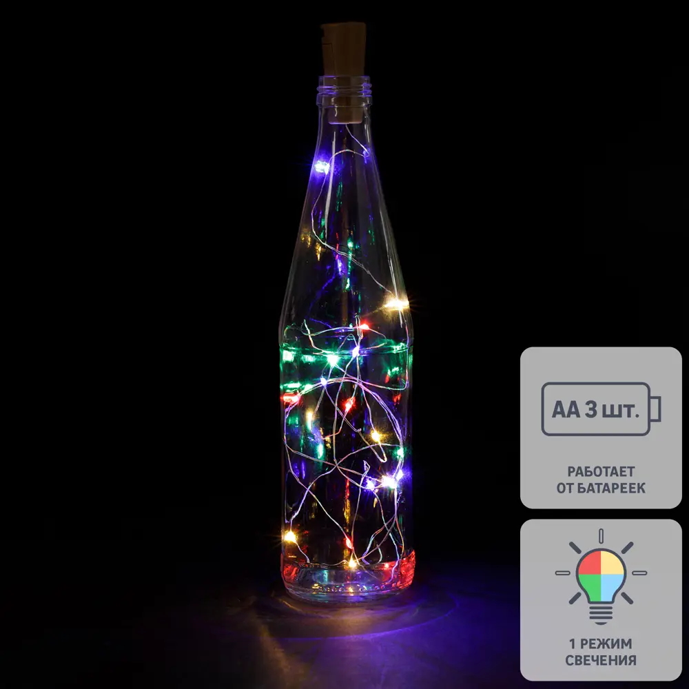 Santreyd Роса — светодиодная гирлянда в бутылку с эффектом капель 89338407 STLM-0959887