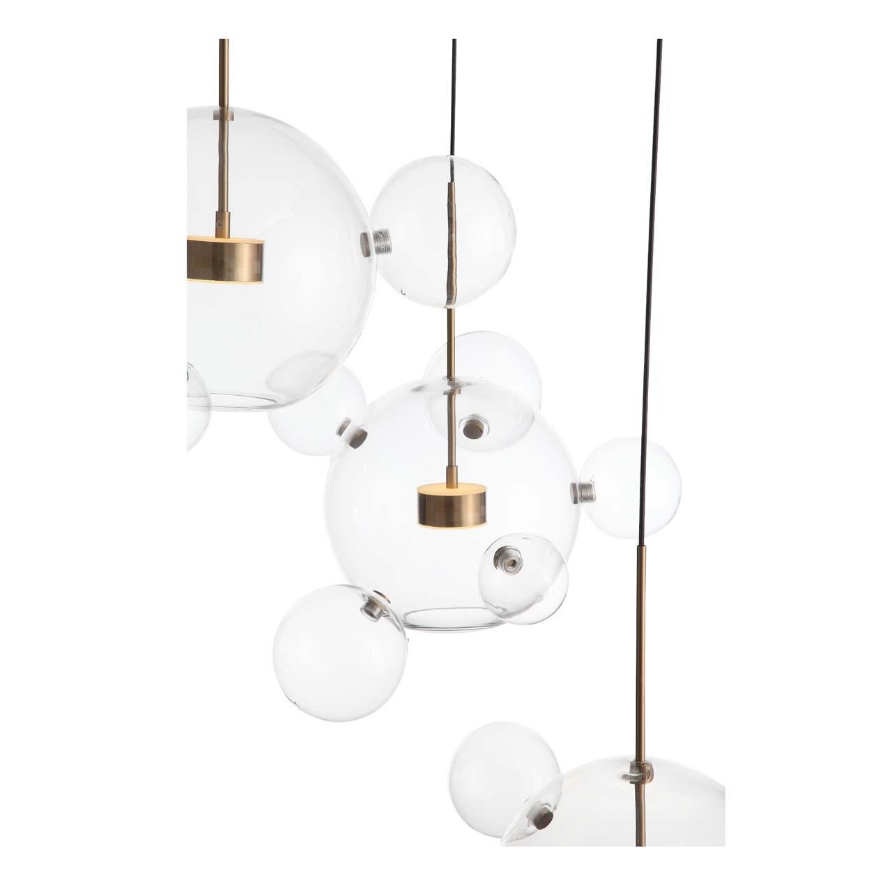 Подвесной светильник белый с 3 плафонами ST Luce Bopone SL1133.203.03 ST LUCE ДИЗАЙНЕРСКИЕ, BOPONE 00-3890196 Белый  - Вид №3