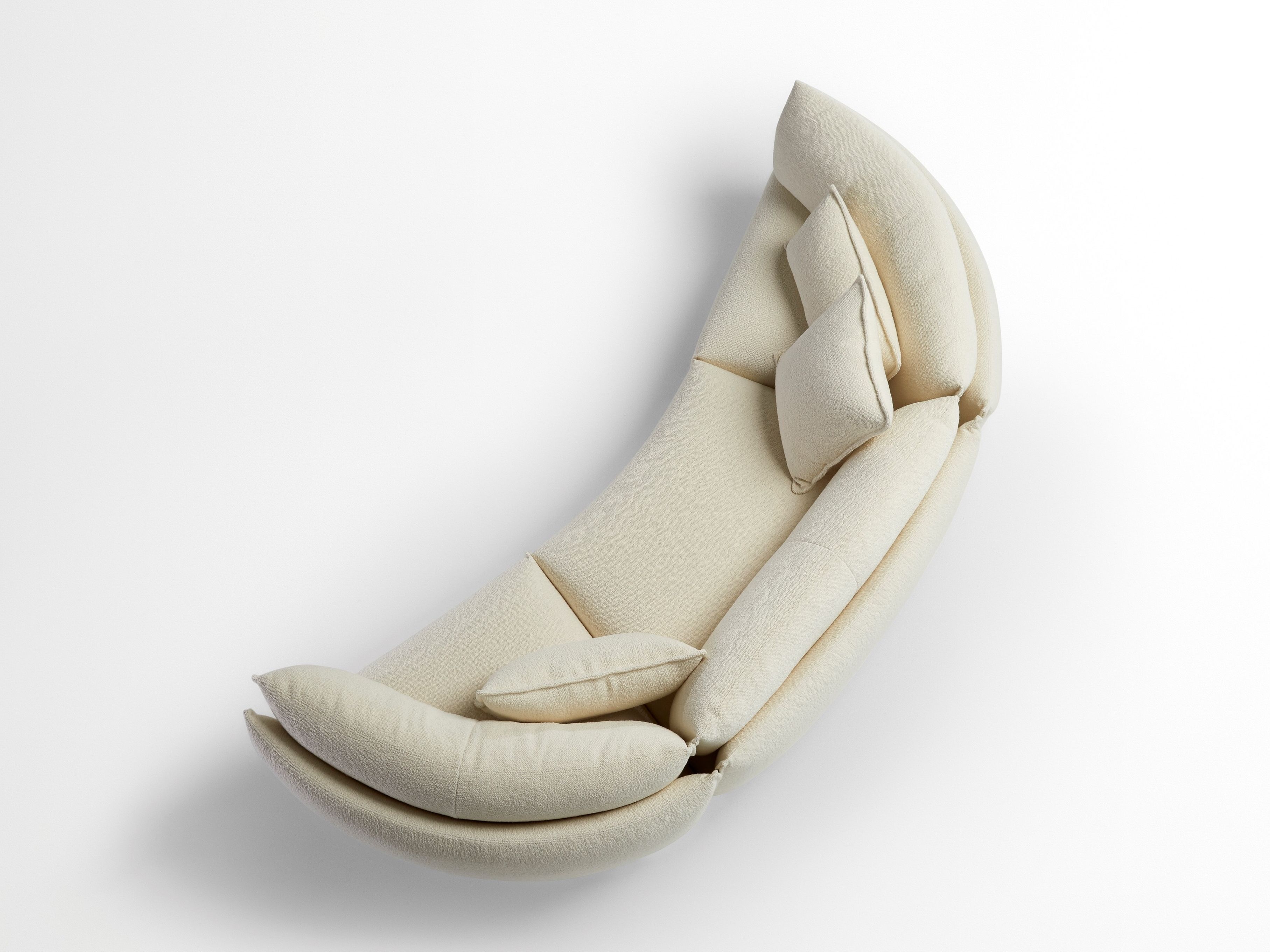 3-местный изогнутый тканевый диван Ross Gardam Hearth ARCH-00097453 - Вид №4