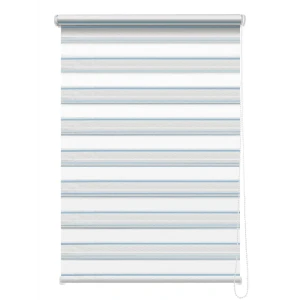 Штора рулонная день-ночь Granada 100x160 см голубая