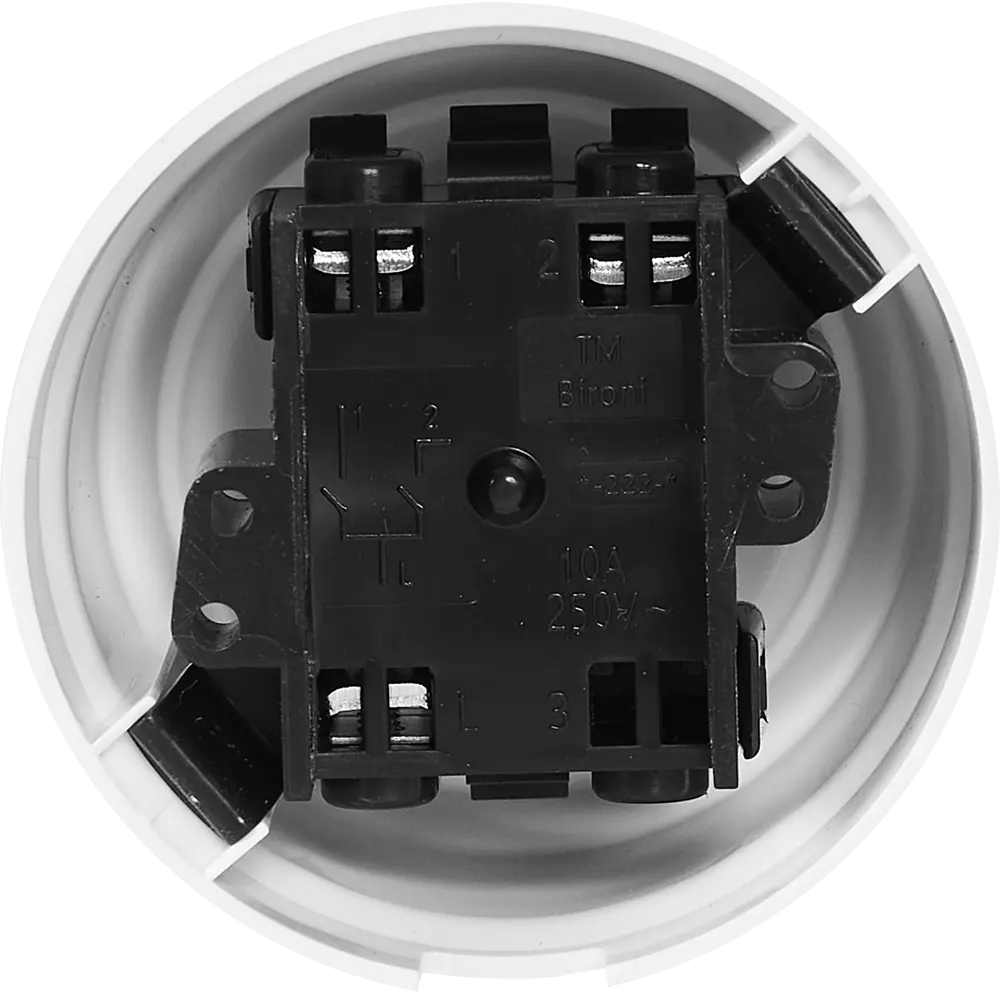 84229194 Выключатель Electraline двухклавишный белый STLM-0047229 Лофт - Вид №2