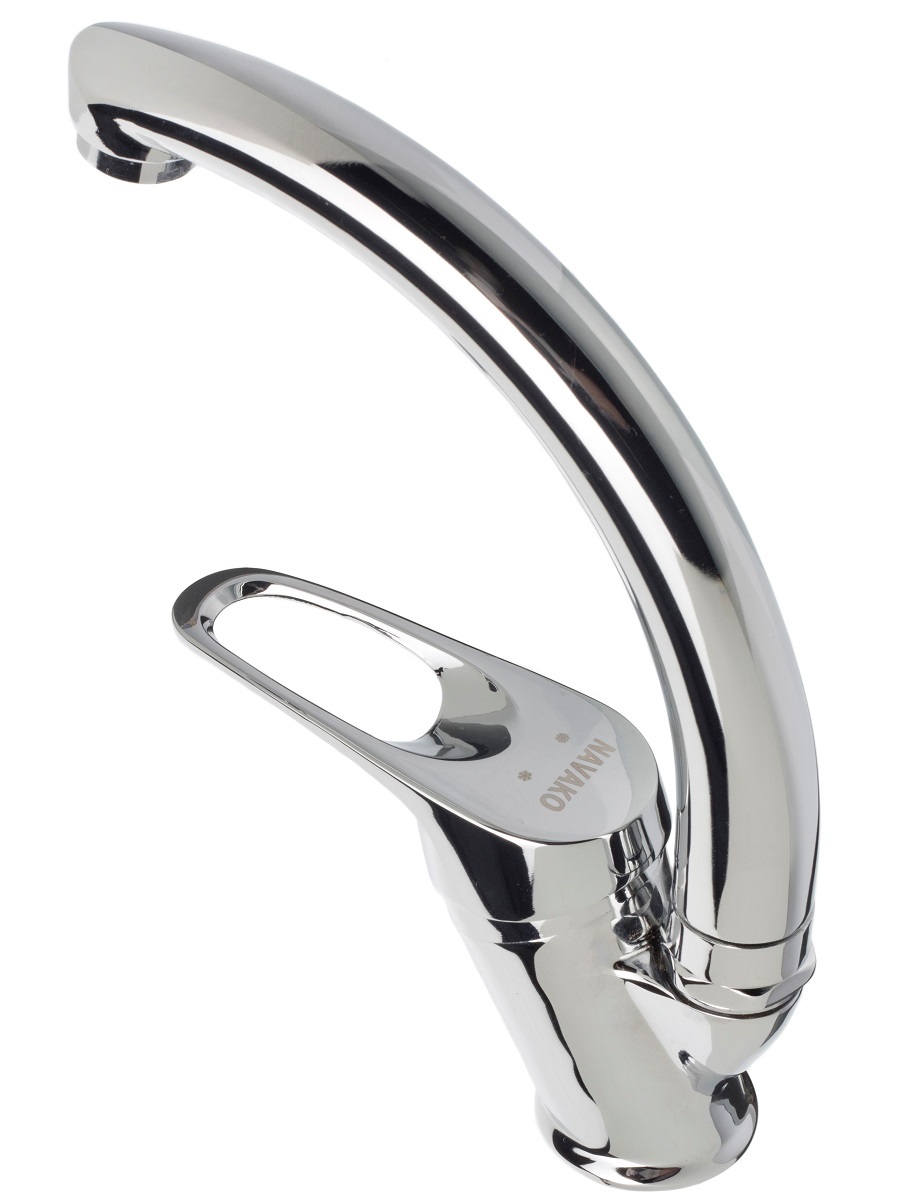 Смеситель для кухни Navako Wave хром NAVAKO 14018 - Вид №1