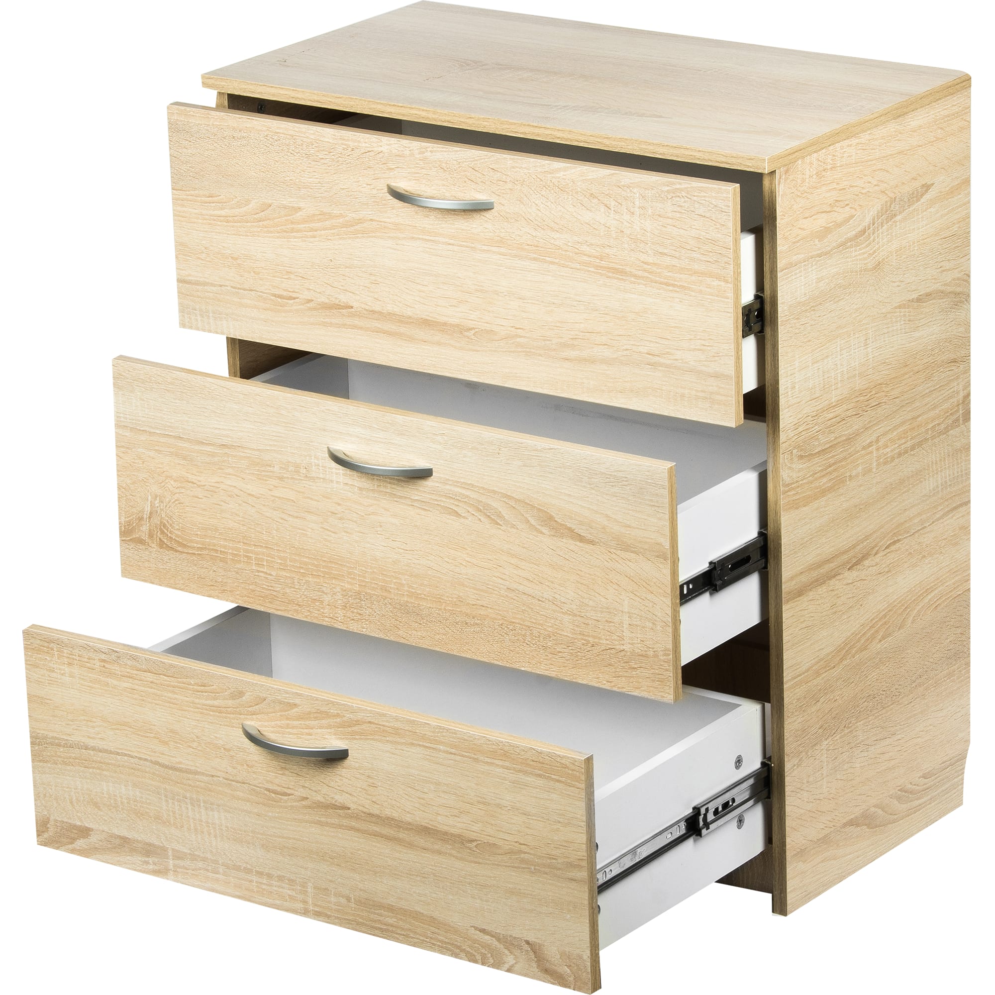 82034311 Комод 3 ящика, 68.5x80x39.4 см, цвет дуб сонома Santreyd  - Вид №1