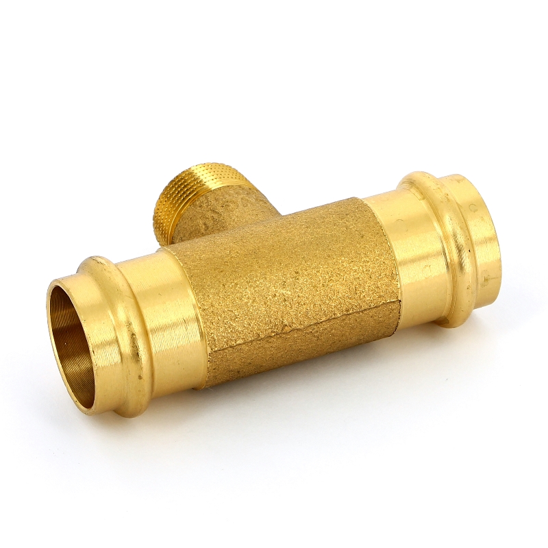 Тройник пресс-Н IBP 28 х 3/4" х 28 бронза P4132G02806028 - Вид №2