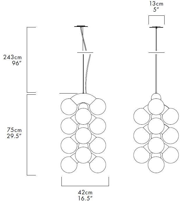 ANDlight Подвесной светильник из стали и стекла Vine sun-id-1399848 - Вид №1