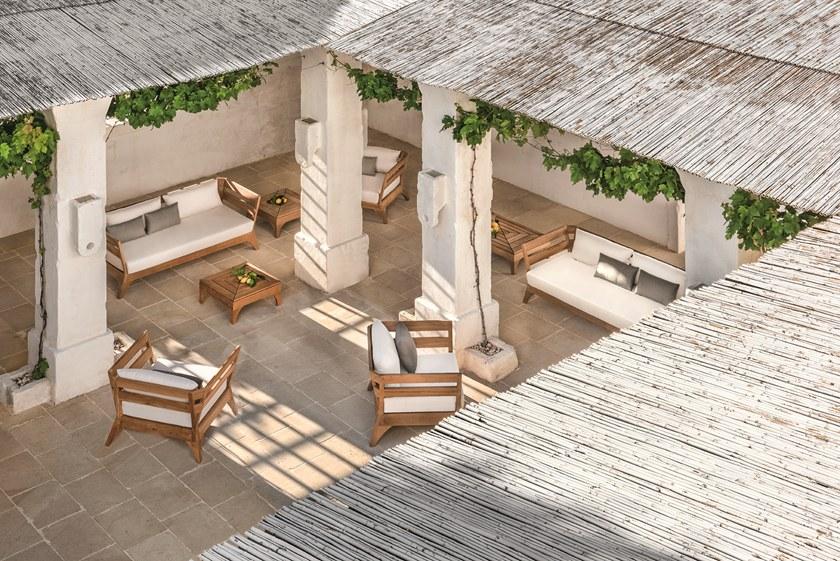 Ethimo Садовое кресло из тика с подлокотниками Village Vipo0100 - Вид №2