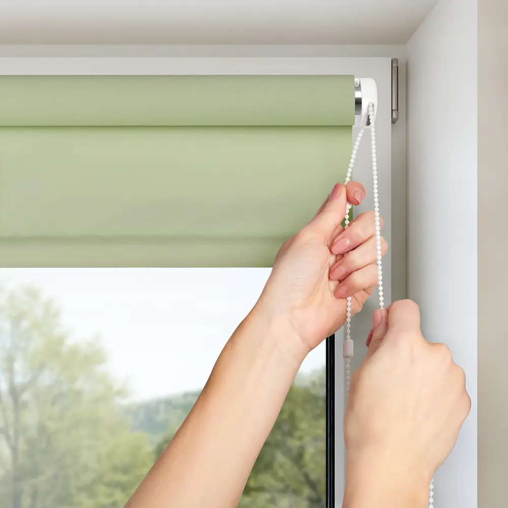Штора рулонная Plain, 55x160 см, цвет фисташковый PRAKTO STLM-2084029 - Вид №2