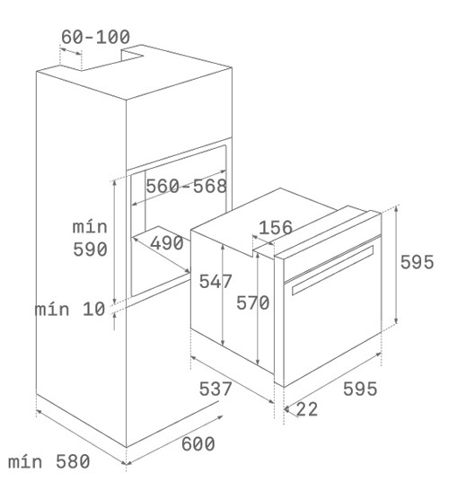 1136951 Духовой шкаф Teka HRB 6300 VNB BRASS Испания  - Вид №4