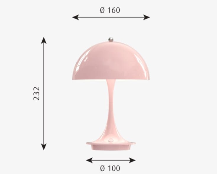 Стальная светодиодная настольная лампа с батарейным питанием In Stock Луи Поульсен ARCH-00060627 - Вид №5