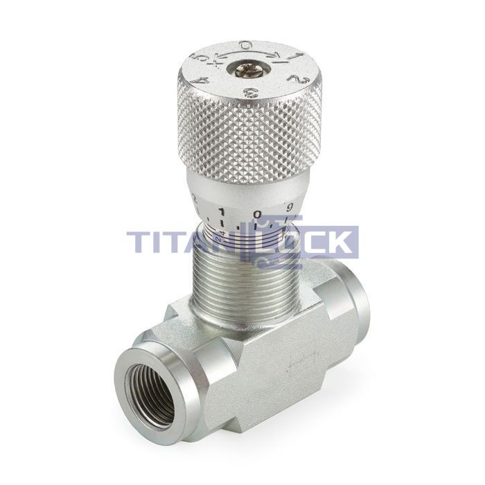 Гидравлический дроссель двунаправленный, 3/8", BP/BP, сталь, TL2WHT3/8FF TITAN LOCK 