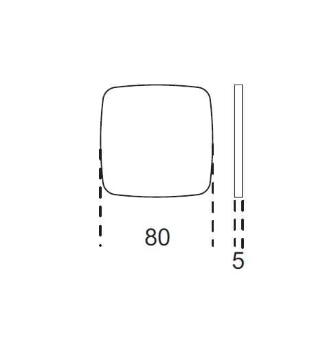 Квадратное настенное зеркало с рамкой Gallotti&Radice SOFT ARCH-00064060 - Вид №2