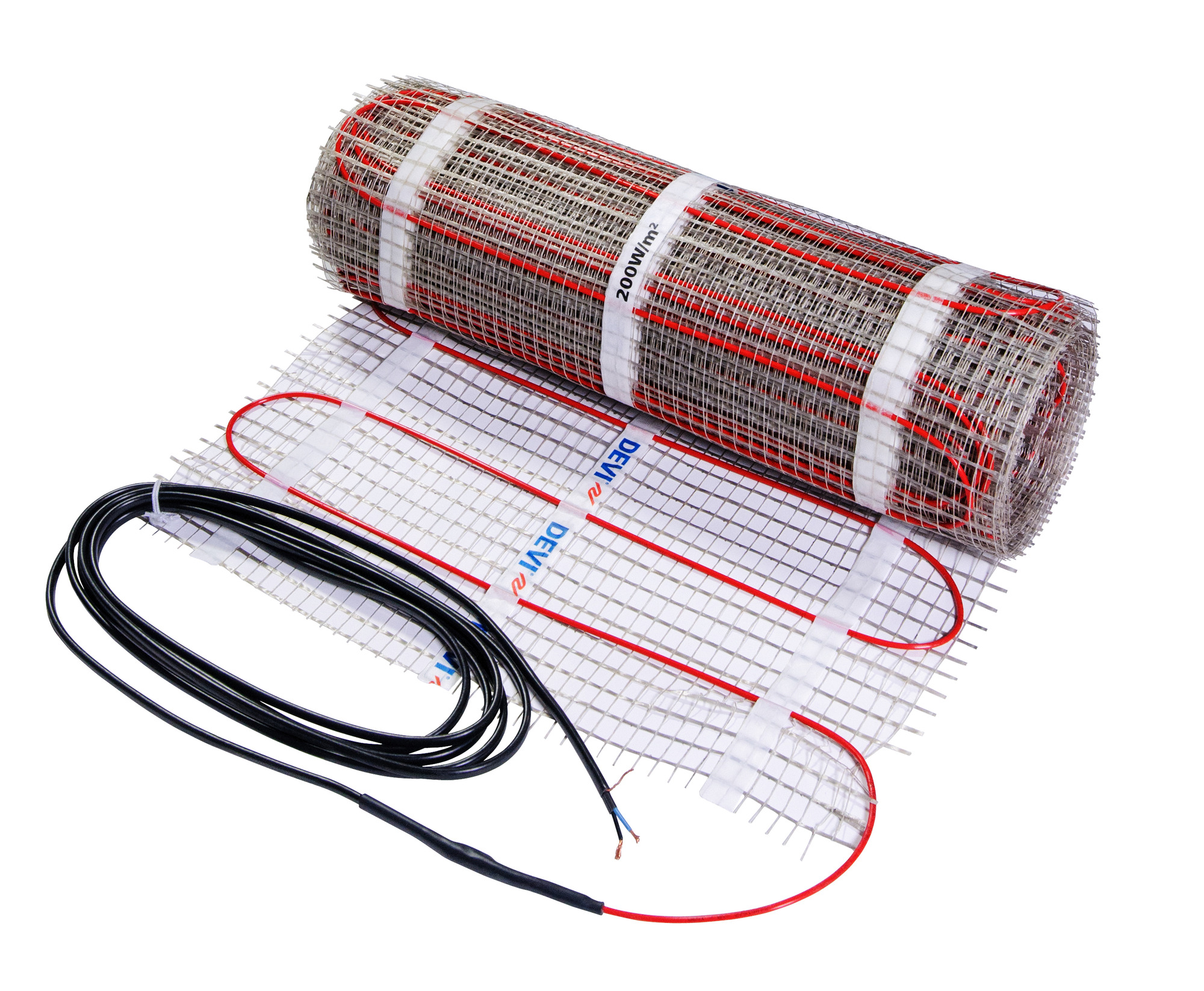 Danfoss DEVImat™ 200T — двухжильные нагревательные маты для теплого пола на лоджиях под плитку DEVImat 200T мат 990Вт 230В 0.5 х 9.9м 83020743  - Вид №2