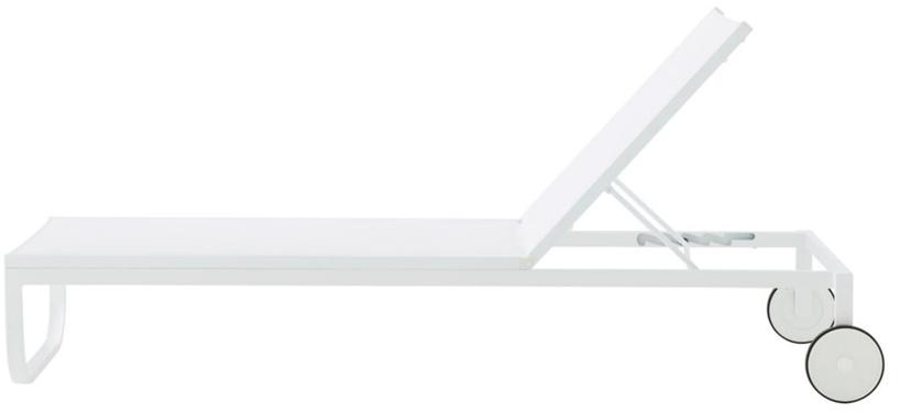 Ligne Roset Штабелируемый откидной брезентовый садовый кушетка на колесиках  10266018-10266019  - Вид №1