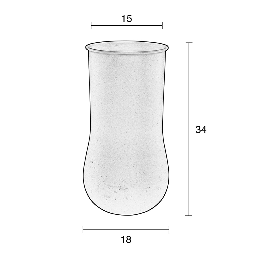 Ваза Blob большая песочная Zuiver 8200017 - Вид №5