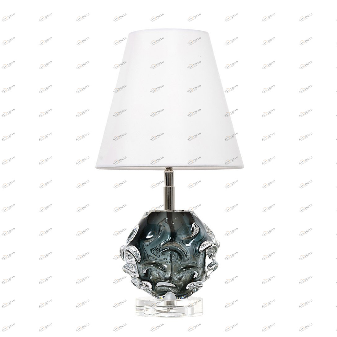 Настольная лампа 41х22 см бело-серая Crystal BRTL3115S DELIGHT COLLECTION  00-3882449 Белый;серый;хром 