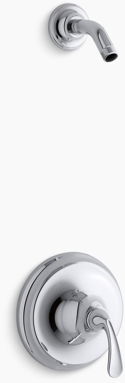 KOHLER Трим для клапана душа Forté Sculpted Rite-Temp, без насадки для душа K-TLS10276-4-CP  - Вид №1