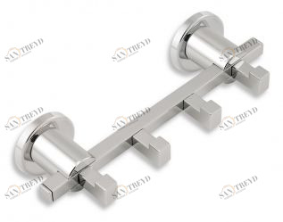 Крючок четверной Novaservis Metalia 2 6243.0 хром 62430