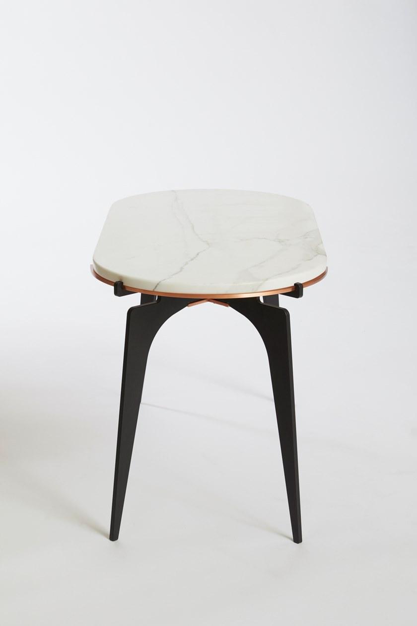 GABRIEL SCOTT Высокий овальный мраморный стол Prong sun-id-1461746 - Вид №2