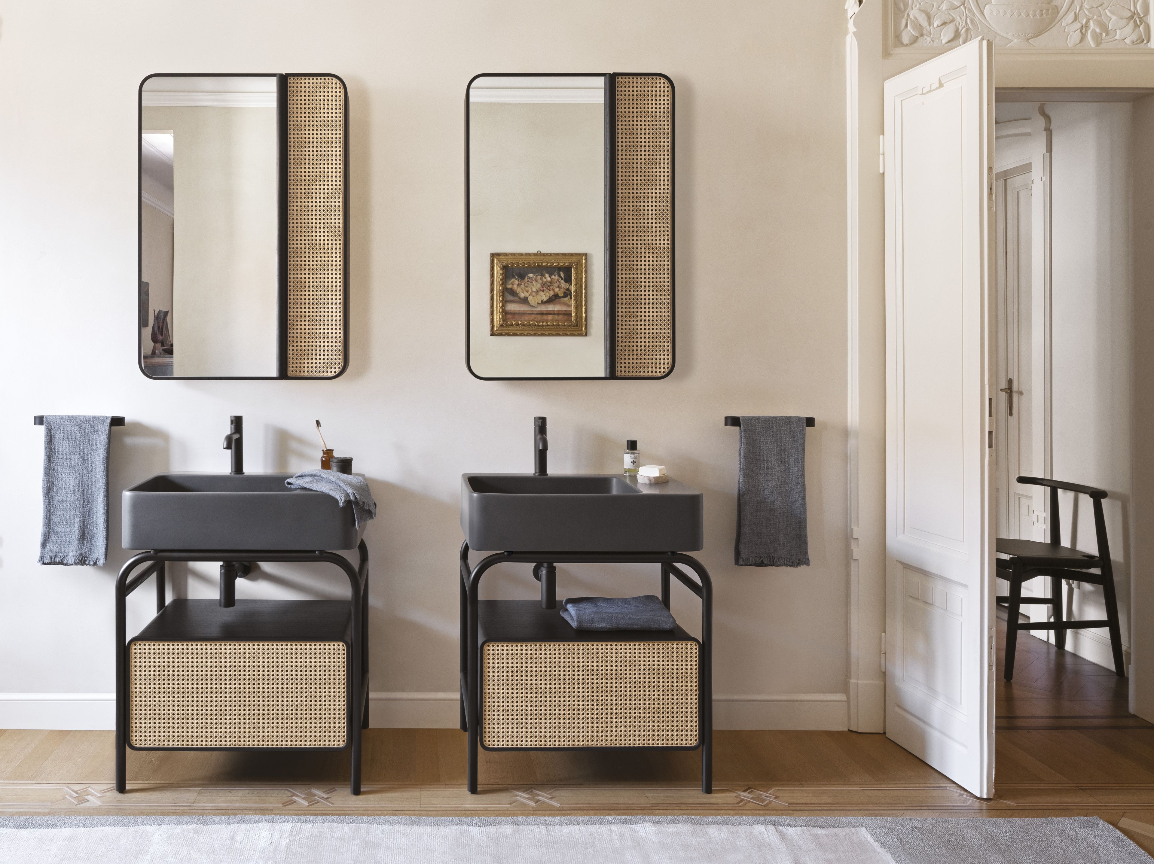 Керамическая и Ясеневая напольная раковина Ceramica Cielo Marcel ARCH-00034426 - Вид №1