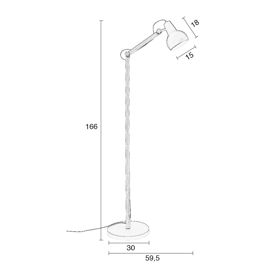 Светильник напольный Study, белый Zuiver 5100033 - Вид №8