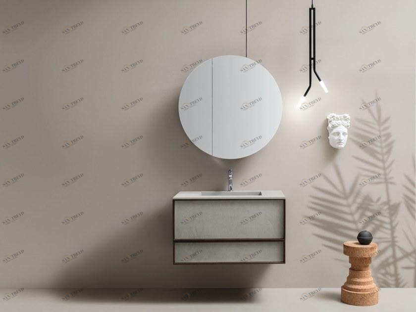 Cerasa Подвесное основание для умывальника и зеркало для контейнера Des sun-id-1376926