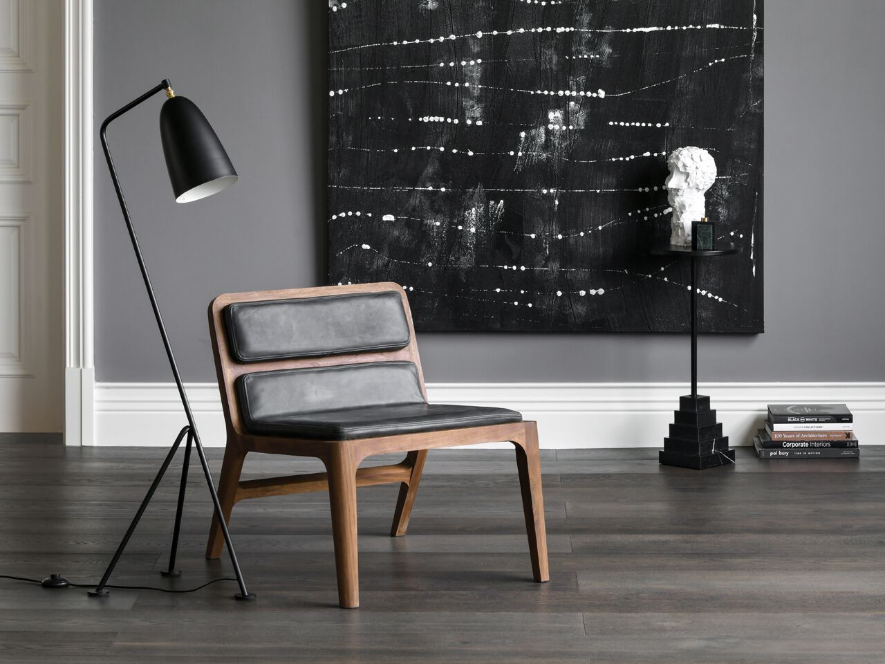 Кресло из цельного дерева и кожи Air Division ARCH-00080081 - Вид №8