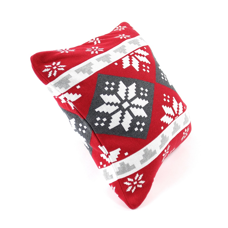 Подушка с орнаментом christmas story, 45х45 см ENJOYME ОРНАМЕНТ 254889 Красный  - Вид №1