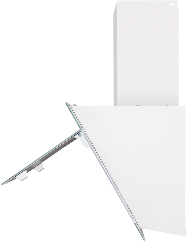 Elf 60 Glass White Вытяжка / тип: наклонная, цвет: белый• управление: сенсорное• ширина, мм: 600• полная потребляемая мощность, вт: 102• количество скоростей: 3• максимальная производительность, м3/ч: 650• диаметр воздуховода, мм: 150• площадь кухни: до 2 Santreyd  - Вид №2