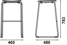 Adico Высокий штабелируемый барный стул Fill sun-id-1472074 - Вид №2