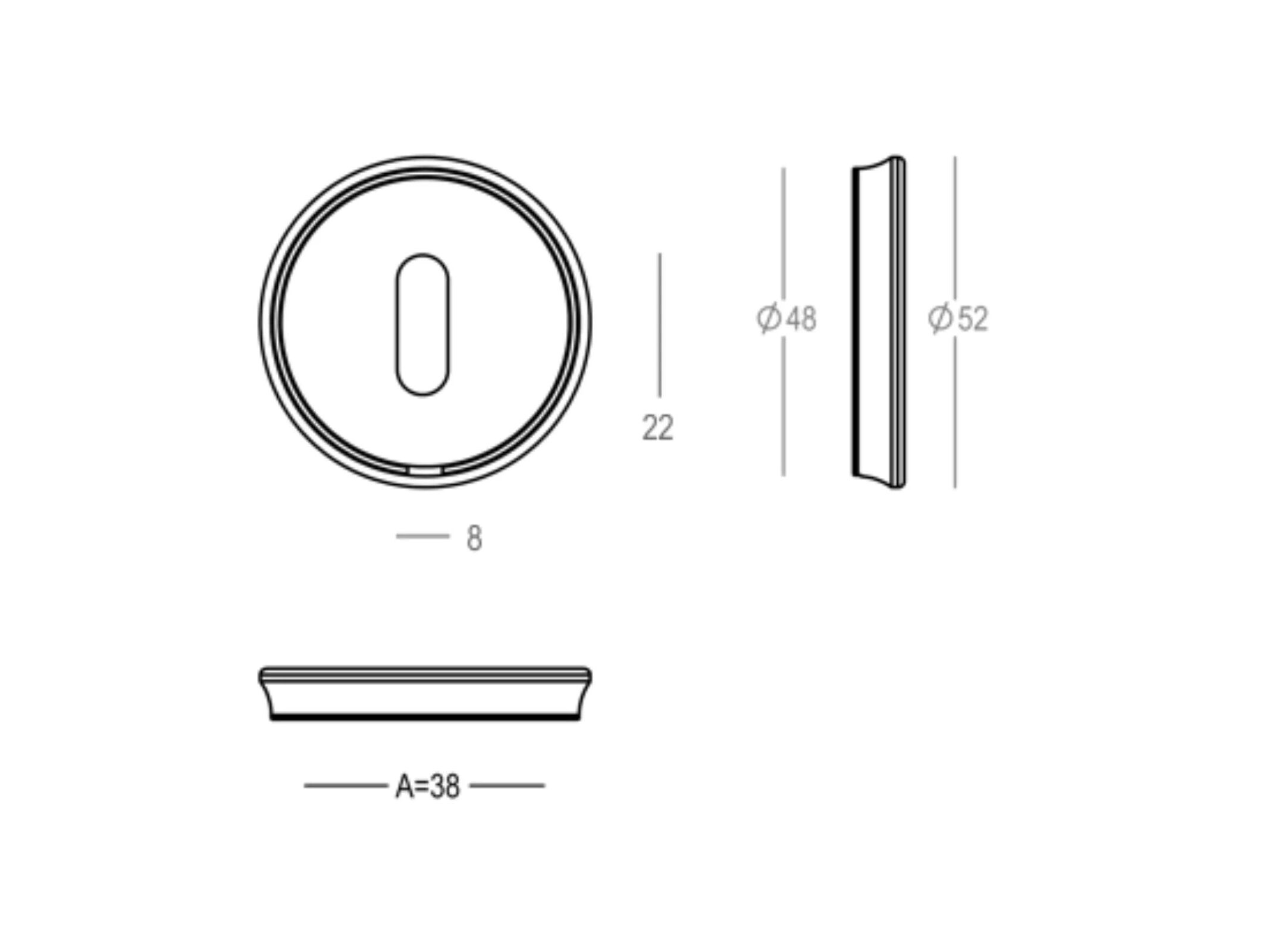 Латунная круглая насадка Quincalux PARIS ARCH-00031246 - Вид №4