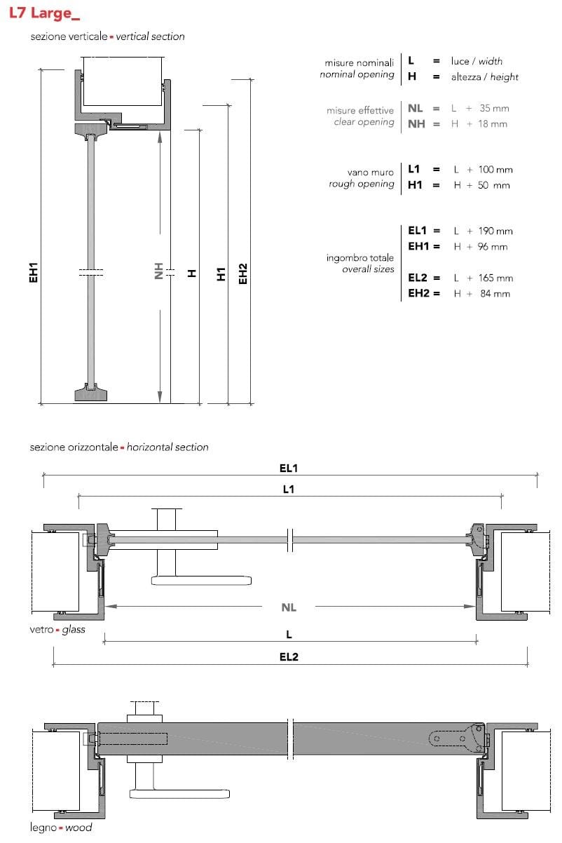 Алюминиевая распашная дверь с выдвижными петлями Lualdi двери ARCH-00080999 - Вид №8