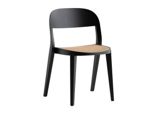 Штабелируемый венский стул из дерева и соломы