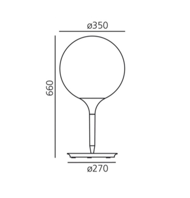 Artemide Castore 35 tavolo 1049010A лампа настольная 66710 - Вид №3