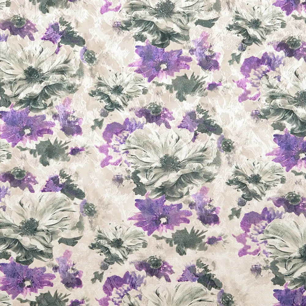 Ткань «Полянка», 150 см, цветы, цвет синий ТОРГОВЫЙ ДОМ ТЕКСТИЛЬ STLM-2023035 - Вид №1