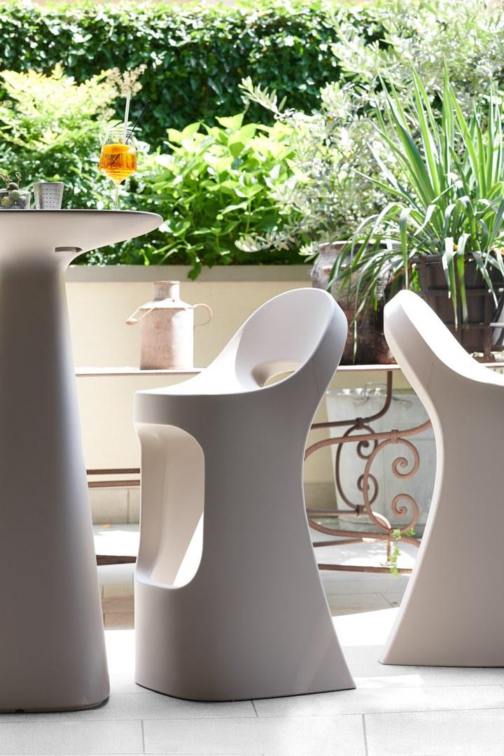 SLIDE Высокий табурет из полиэтилена Amélie Amelie sun-id-1425607 - Вид №3