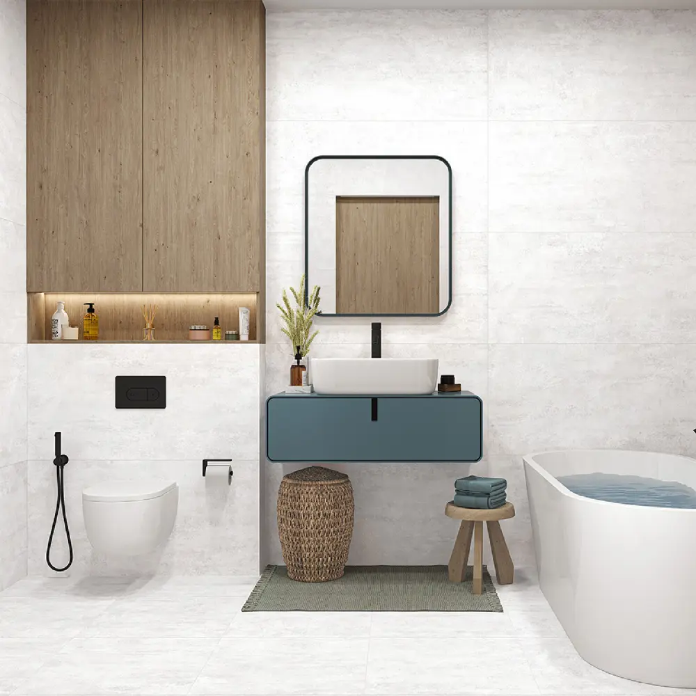 Керамогранит ALMA CERAMICA Oxide белый 60x120 см с лаппатированной поверхностью 88916601