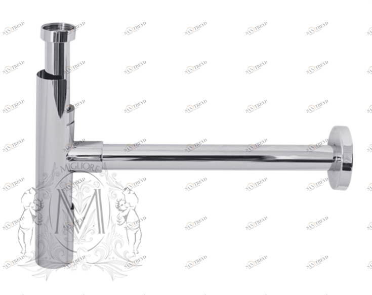 Cифон для раковины MIGLIORE ML.RIC-10.114, хром, Ø32 ML.RIC-10.114.CR
