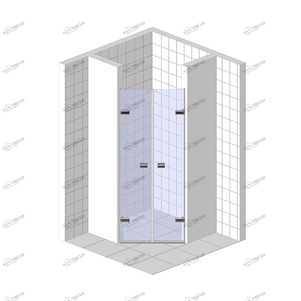 Душевые двери в нишу 70x200 GK-862G135 стекло прозрачное 6 мм GUTEWETTER TREND DOOR 70X200GK862G135