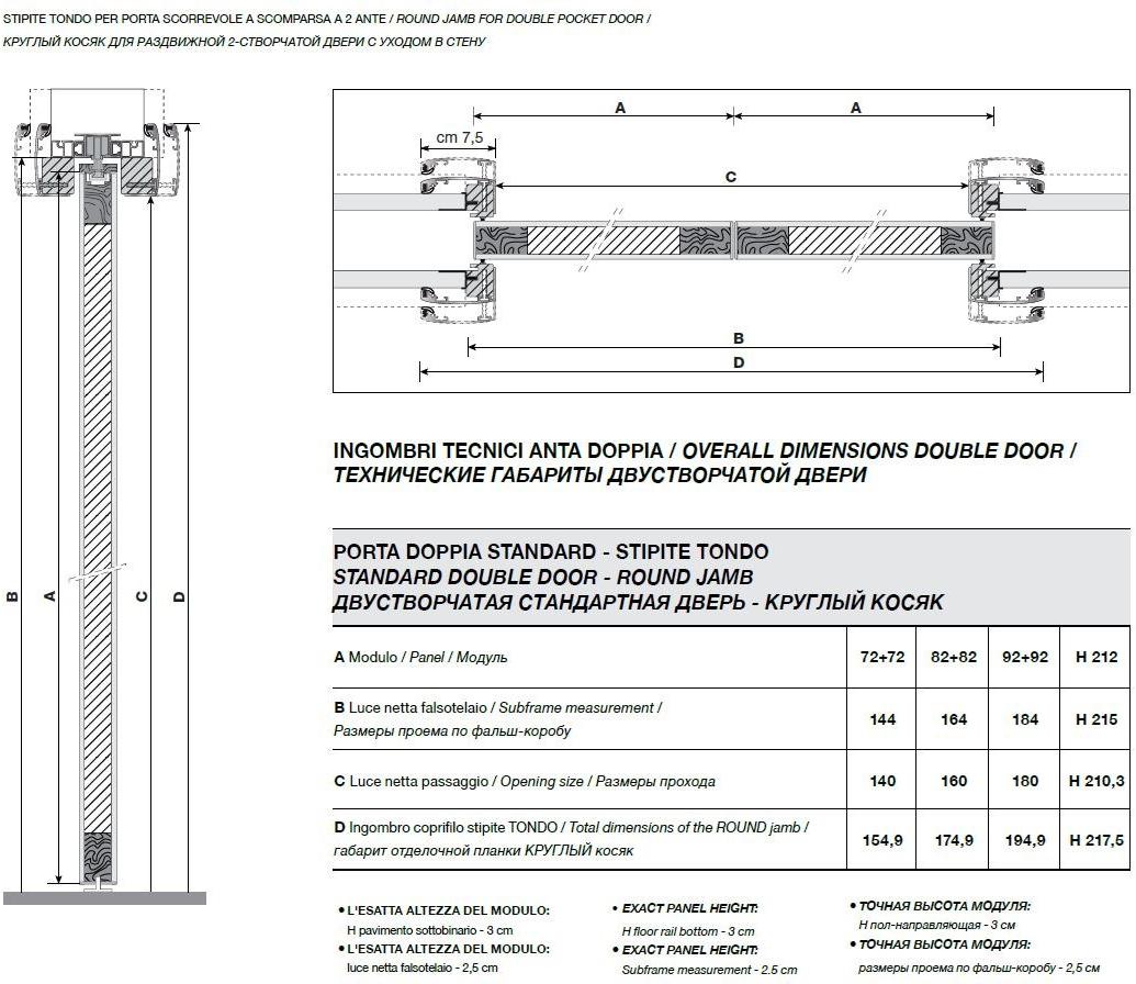 Longhi Карманная раздвижная дверь из дерева Aluminiun chic – doors Serie 31 - Вид №5