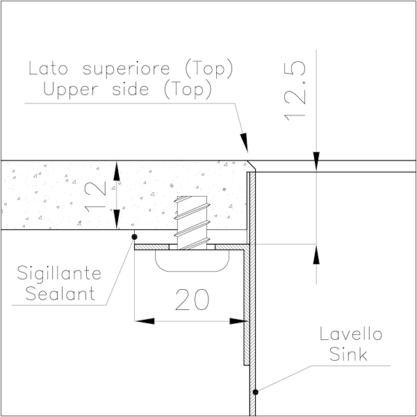 4156019 Раковина Phantom Edge Gold - 4156019 Fosterspa  - Вид №2