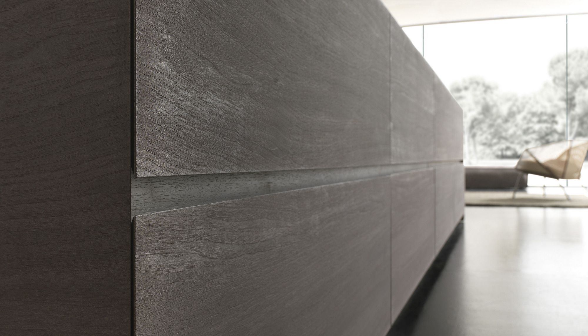 Кухня из нержавеющей стали и дерева с островом MODULNOVA Fly ARCH-00068193 - Вид №2